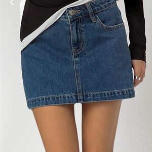 Princess Polly Dark Blue Mini Skirt